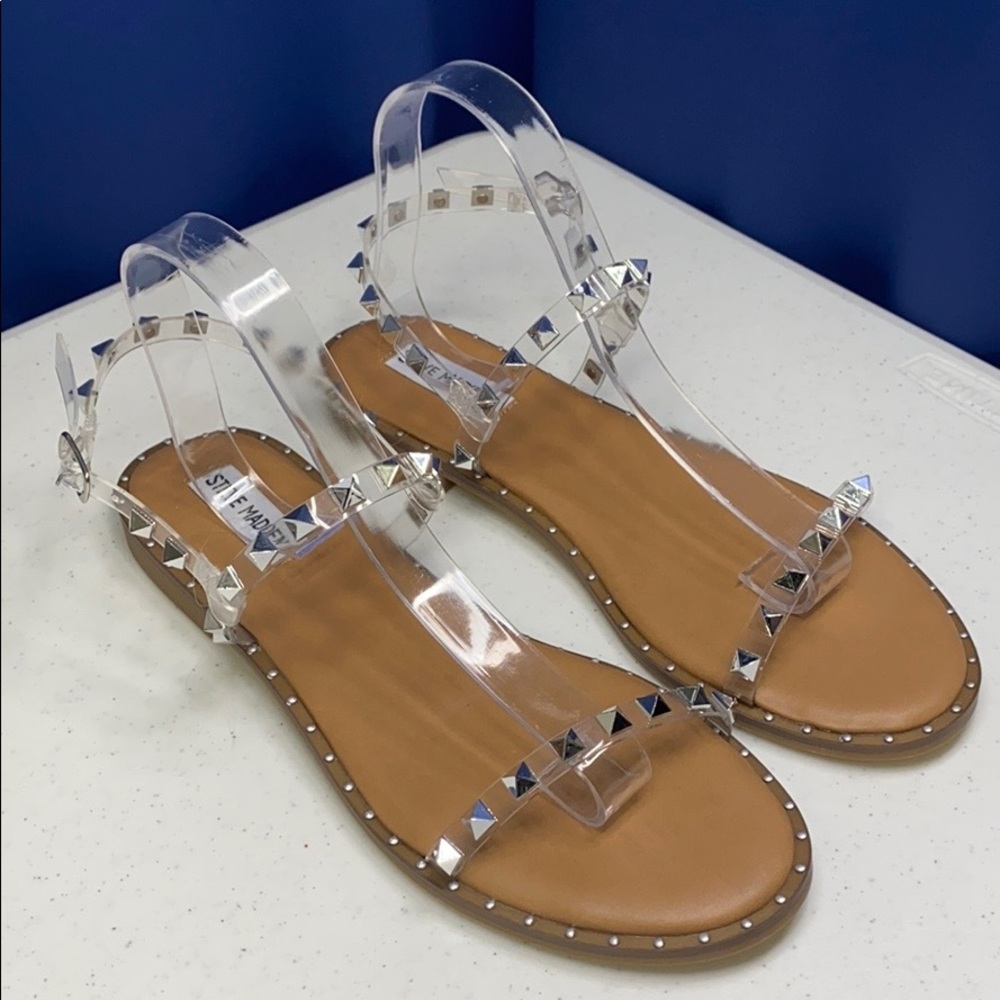 Steve Madden Studded Flat Ankle Sandal